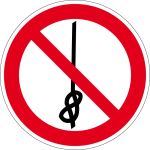 Verbotszeichen - Knoten verboten