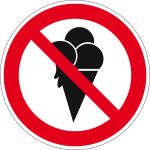 Verbotszeichen - Eis verboten