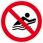 Verbotszeichen - Surfen verboten