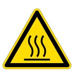 Warnzeichen - Warnung vor heißer Oberfläche 