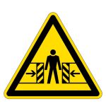 Warnzeichen - Warnung vor Quetschgefahr 