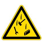 Warnzeichen - Warnung vor herabfallenden Gegenständen