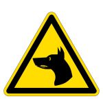 Warnzeichen - Warnung vor Wachhund 