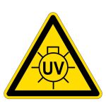 Warnzeichen - Warnung vor UV-Strahlung