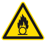 Warnzeichen - Warnung vor brandfördernden Stoffen