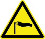 Warnzeichen - Warnung vor starken Winden