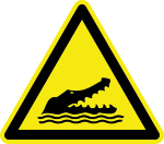 Warnzeichen - Warnung vor Alligatoren
