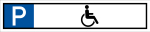 Parkplatzschild - Nur für Rollstuhlfahrer 