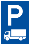 Parkplatzschild - Nur für LKW 