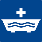 Swimming pool sign - medical bath