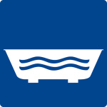 Schwimmbadschild - Wannenbad