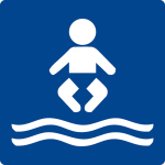 Swimming pool sign - baby pool