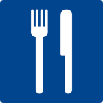 Schwimmbadschild - Restaurant