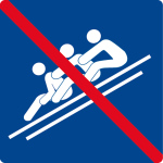 Schwimmbadschild - Benutzung mit mehreren Personen nicht gestattet