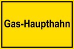 Schild für Gas- und Heizungsanlagen - Gas-Haupthahn