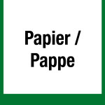 Wertstoffkennzeichen - Papier / Pappe