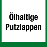 Wertstoffkennzeichen - Ölhaltige Putzlappen