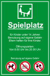 Spielplatzschild - Spielplatz