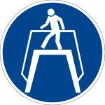 Mandatory sign - use transition