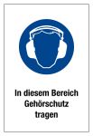 Gebotsschild - Gehörschutz tragen