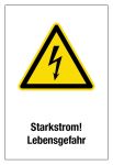 Warnschild - Starkstrom