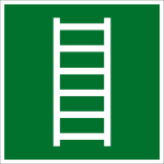 Fluchtwegschild - Fluchtleiter  