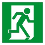 Escape route sign - emergency exit right hand