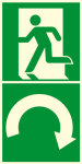 Escape route sign - direction indication straight