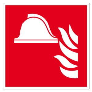 Brandschutzzeichen - Mittel und Geräte zur Brandbekämpfung - Kunststoff - 5 x 5 cm