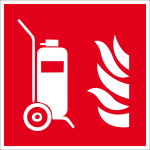 Brandschutzzeichen - Fahrbarer Feuerlöscher