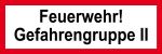 Feuerwehrschild - Feuerwehr! Gefahrengruppe