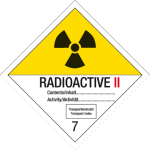 Gefahrgutzeichen - Radioaktive Stoffe   