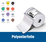 Polyesterfolie - verschiedene Farben und Größen - LabelMax
