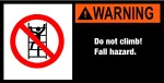 Maschinenschild mit Warnzeichen 