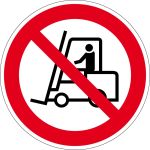 Verbotszeichen - Für Flurförderzeuge verboten