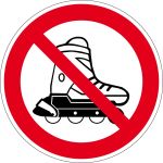 Verbotszeichen - Inline-Skating verboten