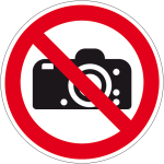 Verbotszeichen - Fotografieren verboten