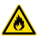 Warnzeichen - Warnung vor feuergefährlichen Stoffen 