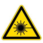 Warnzeichen - Warnung vor Laserstrahl 