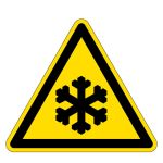 Warnzeichen - Warnung vor Kälte 