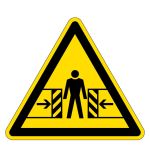 Warnzeichen - Warnung vor Quetschgefahr 