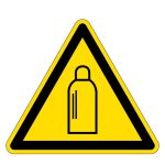 Warnzeichen - Warnung vor Gasflaschen