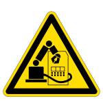 Warnzeichen - Warnung vor Gefahr durch Industrieroboter