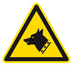 Warnzeichen - Warnung vor Wachhunden