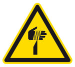 Warnzeichen - Warnung vor spitzem Gegenstand