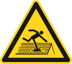 Warnzeichen - Warnung vor nicht durchtrittsicherem Dach