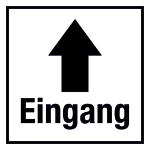 Türkennzeichnung - Eingang 