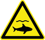 Warnzeichen - Warnung vor Haien