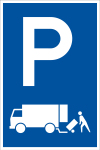 Parkplatzschild - Nur für Anlieferung