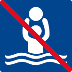 Schwimmbadschild - Ballspielen verboten
